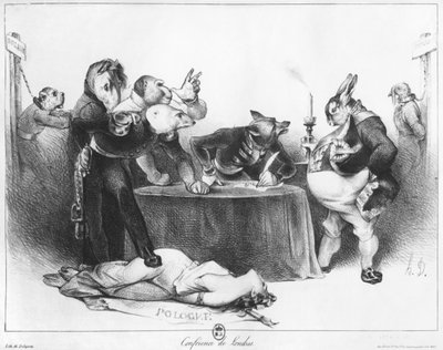 The London Conference, 1832 by Honoré Daumier